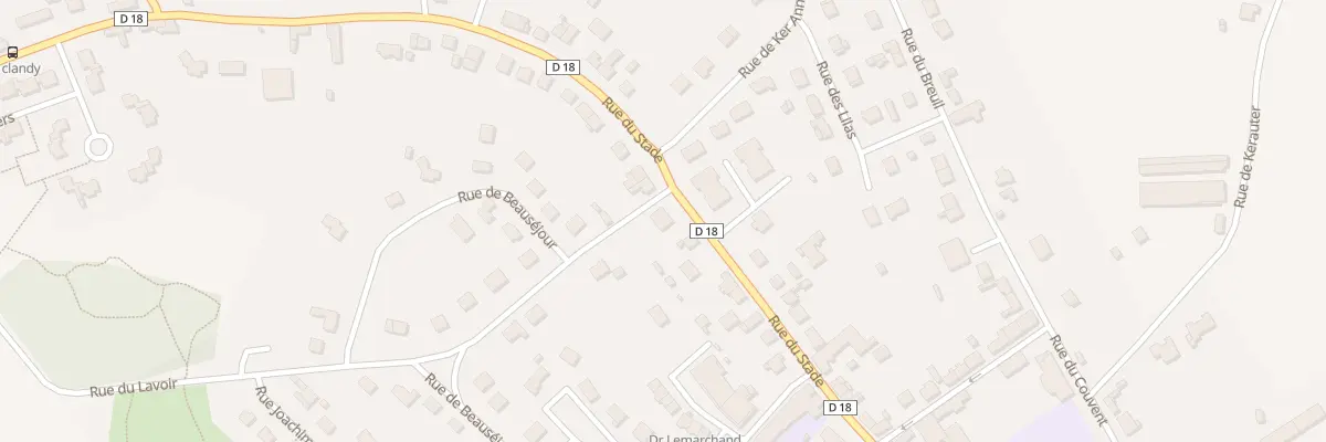 Plan du 32 Rue du Stade à Cléguérec