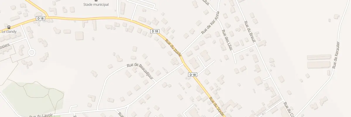 Plan du 36 Rue du Stade à Cléguérec