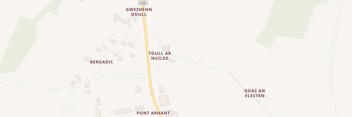 Plan du 2 Toul Ar Houillet au Merzer