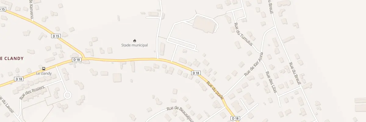 Plan du 69 Rue du Stade à Cléguérec