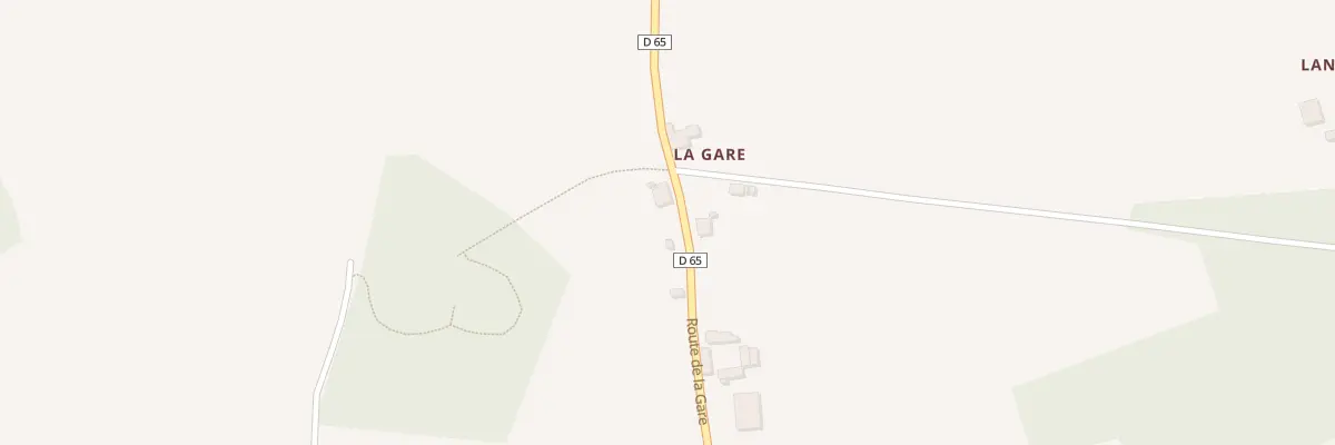 Plan du 2 La Gare à Pommerit-le-Vicomte