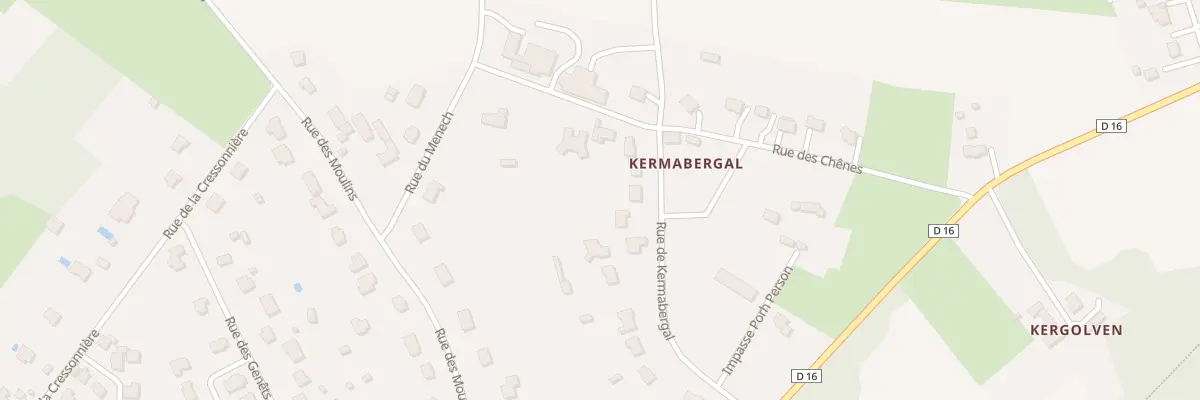 Plan du 17B Rue de Kermabergal à Landaul