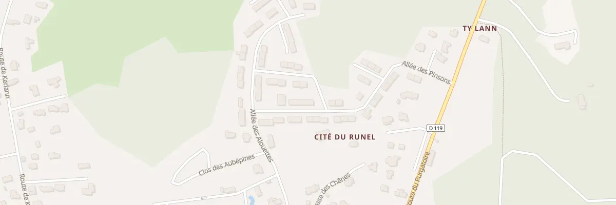 Plan du 10 All des Pinsons à Carnac