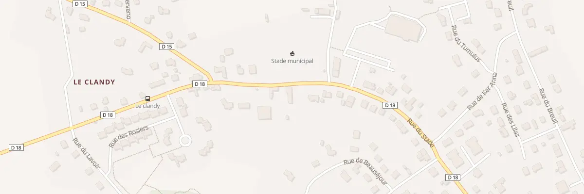 Plan du 66 Rue du Stade à Cléguérec