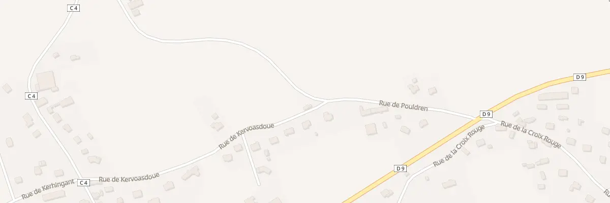 Plan du 2 Kervoasdoué au Merzer