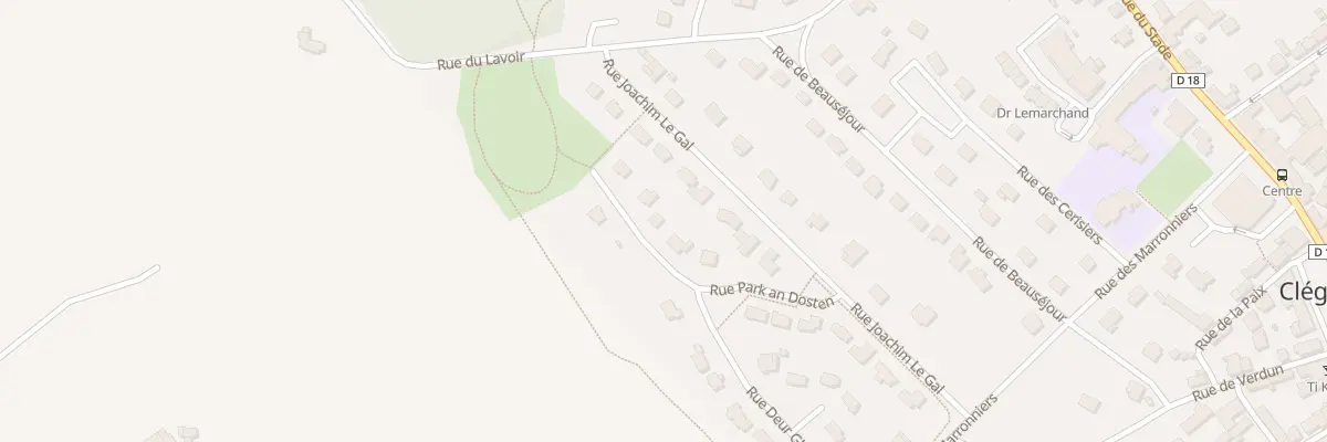 Plan du 20 Rue Deur Glas à Cléguérec