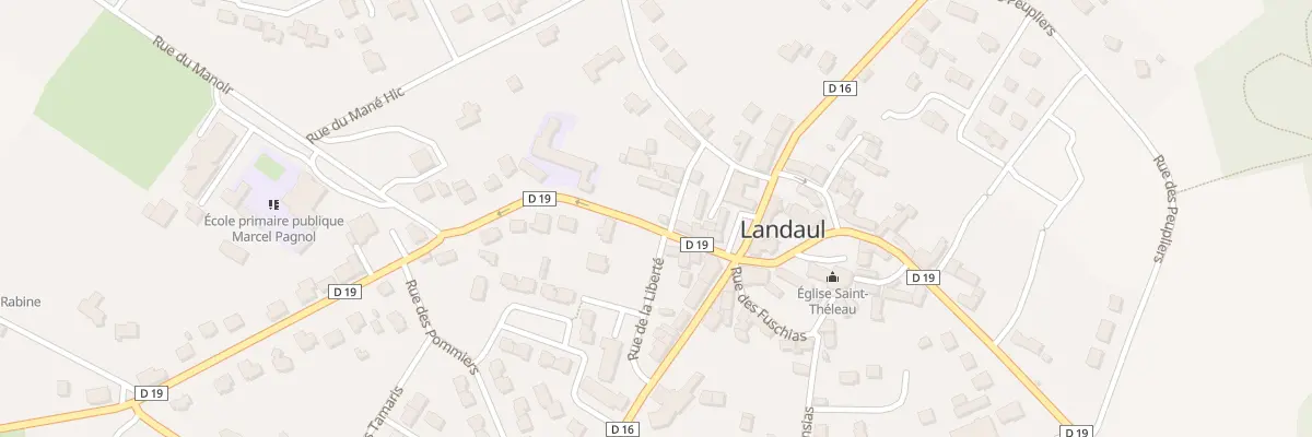 Plan du 2 Rue de la Rabine à Landaul