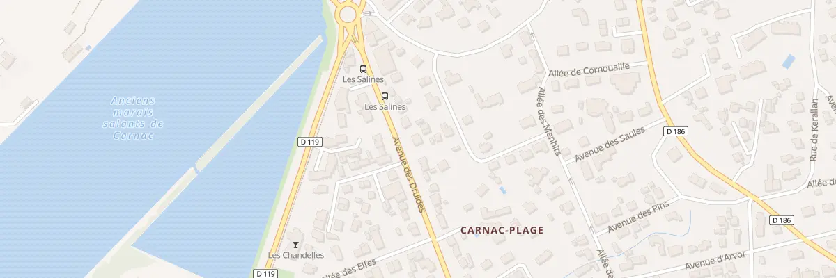 Plan du 15 Av des Druides à Carnac