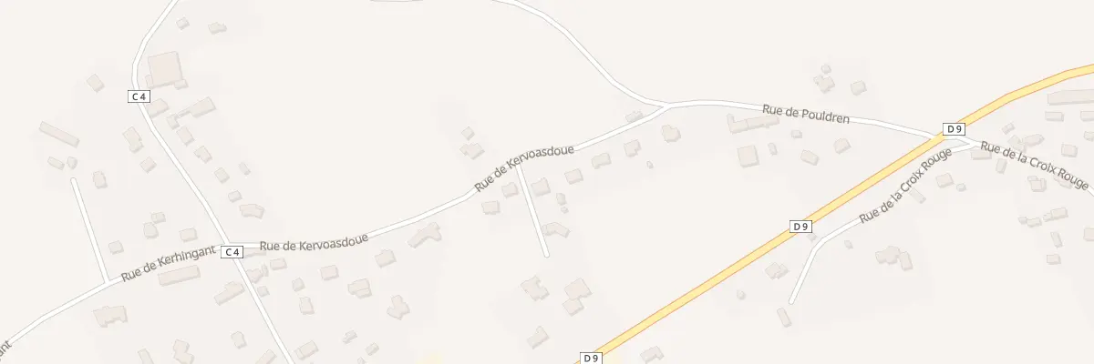 Plan du 9 Kervoasdoué au Merzer