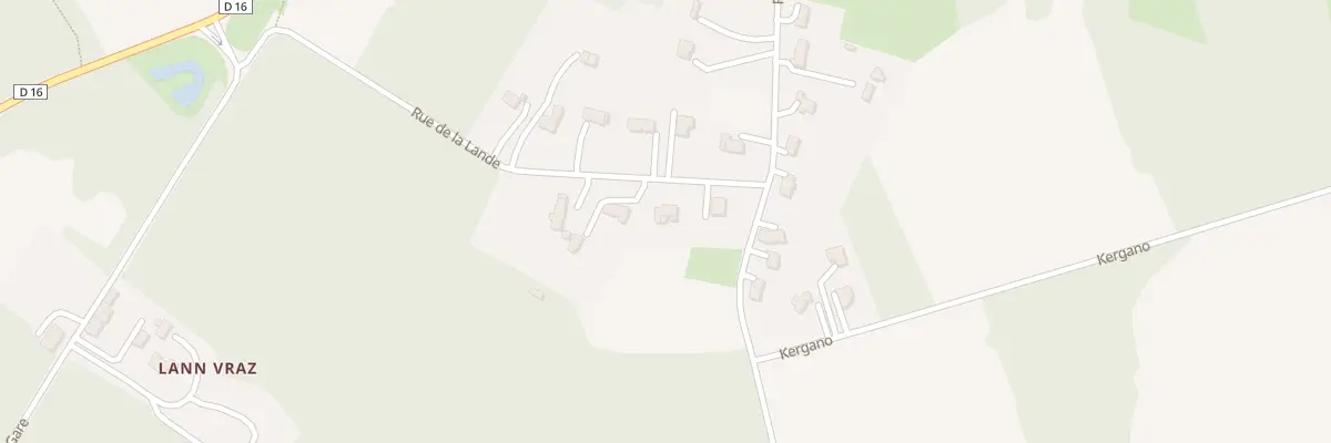 Plan du 3 Rue de la Lande à Landaul