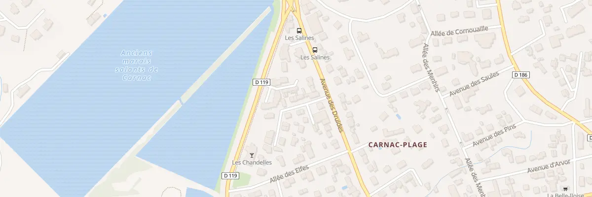 Plan du 6 All des Lutins à Carnac