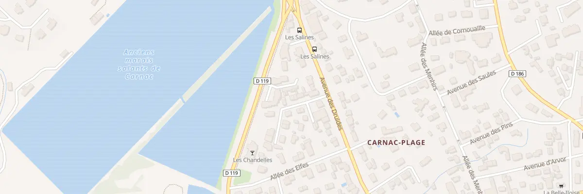 Plan du 8 All des Lutins à Carnac