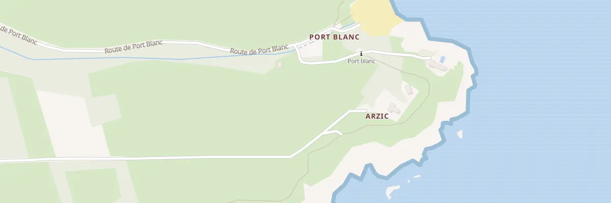 Plan du 5443 Port Blanc à Locmaria