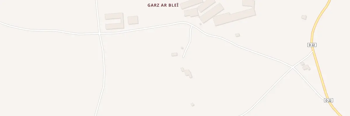 Plan du 1 Gars An Bley à Senven-Léhart