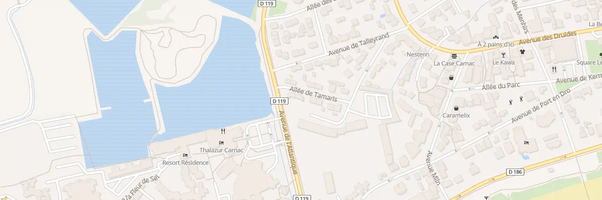 Plan du 9 All des Tamaris à Carnac