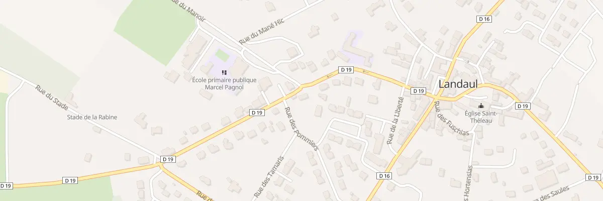Plan du 13 Rue de la Rabine à Landaul