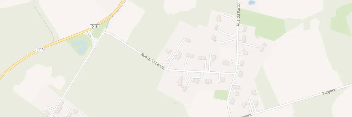 Plan du 8 Rue de la Lande à Landaul