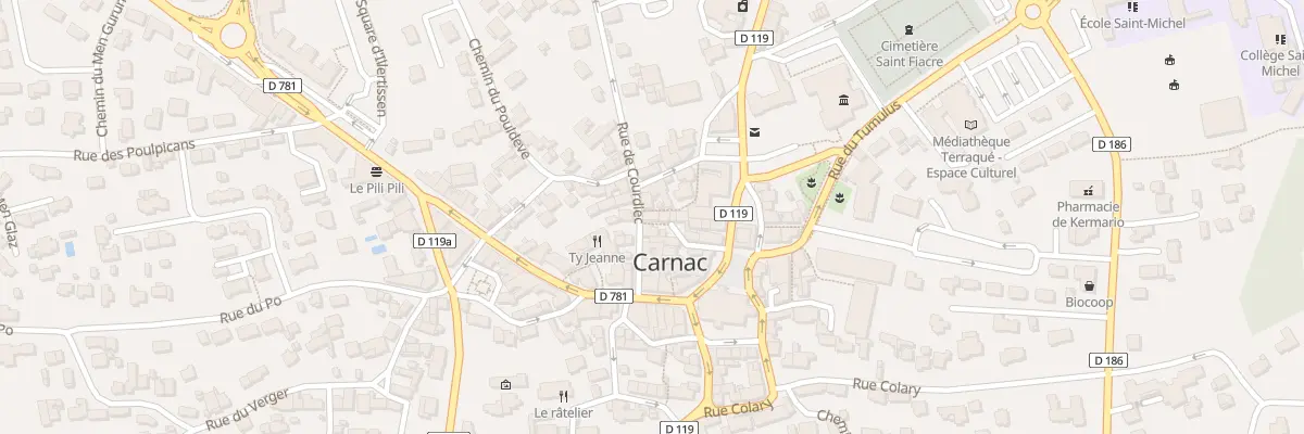 Plan du 10 Rue de Courdiec à Carnac
