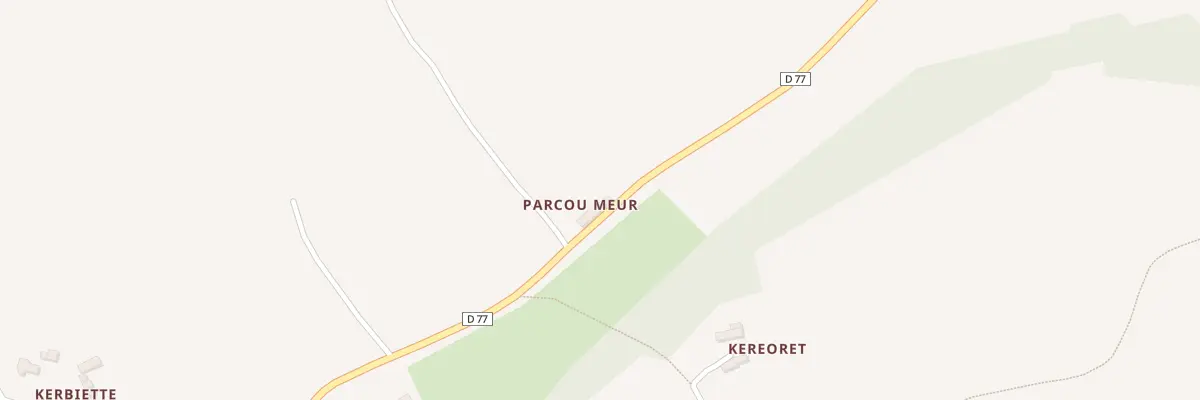 Plan du 2 Parco Meur au Faouët