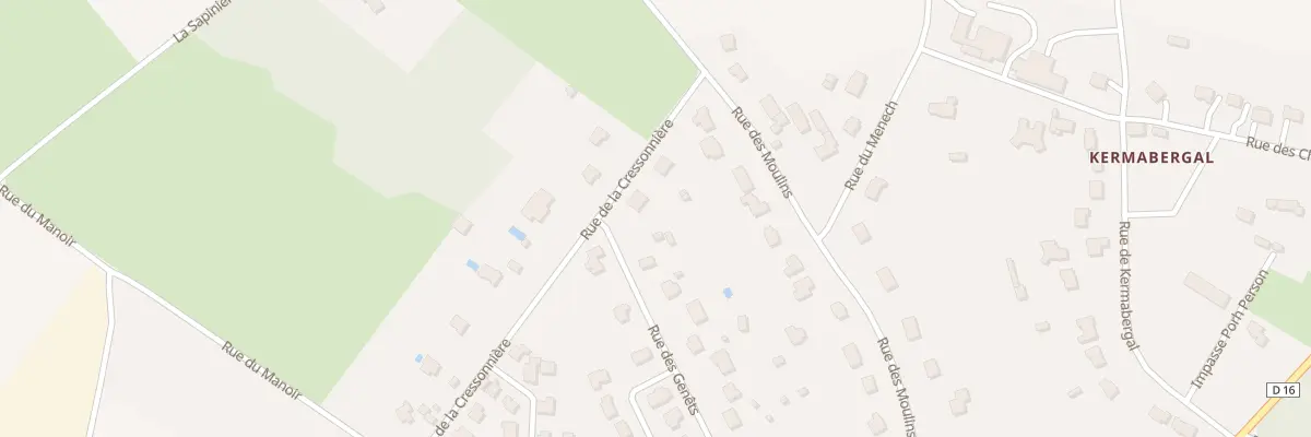 Plan du 3 Rue de la Cressonnière à Landaul