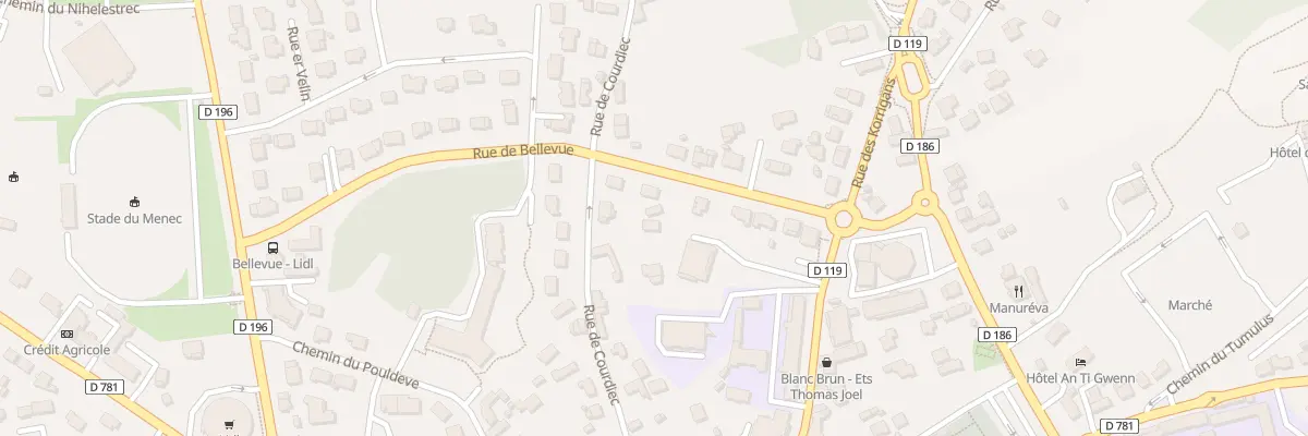 Plan du 46 Rue de Courdiec à Carnac