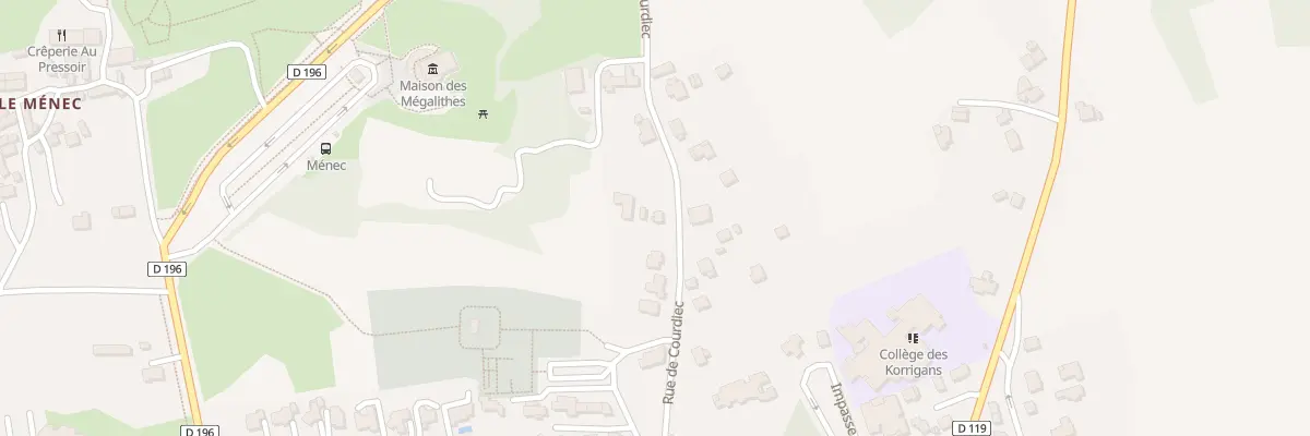Plan du 83 Rue de Courdiec à Carnac