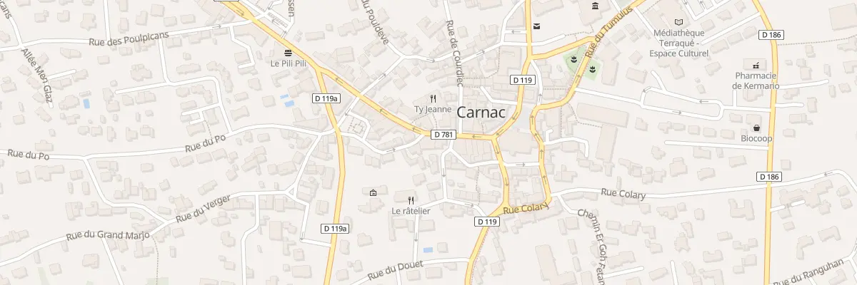 Plan du 9B Rue Saint Cornély à Carnac