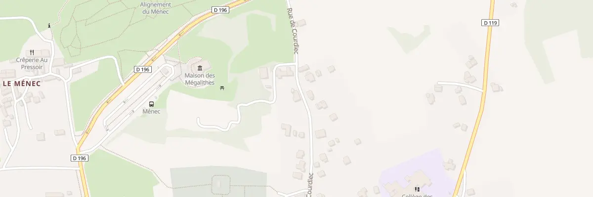 Plan du 85 Rue de Courdiec à Carnac