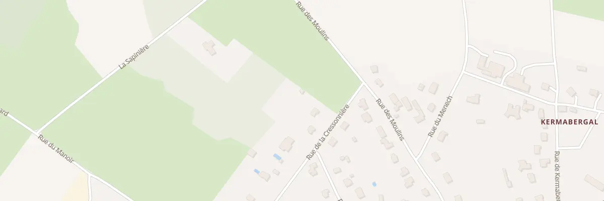 Plan du 4 Rue de la Cressonnière à Landaul