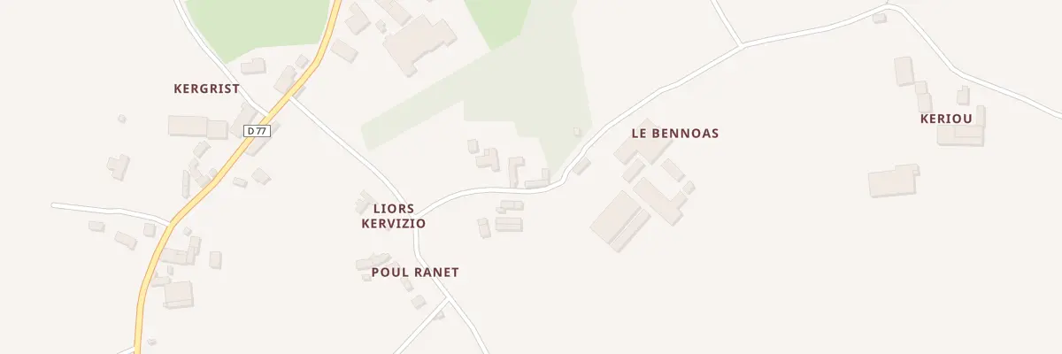 Plan du 2 Le Bennoas au Faouët