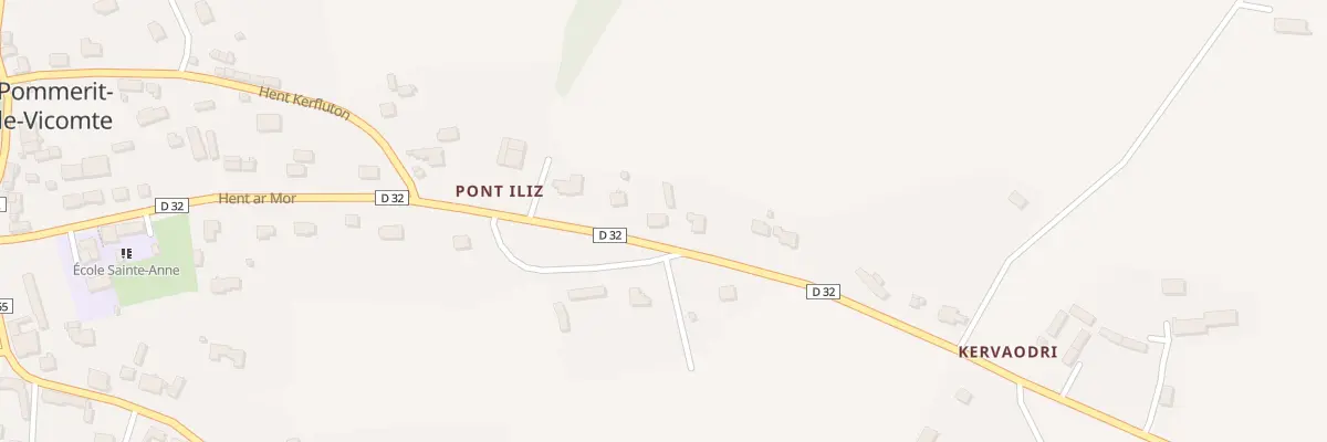 Plan du 11 Pont Iliz à Pommerit-le-Vicomte