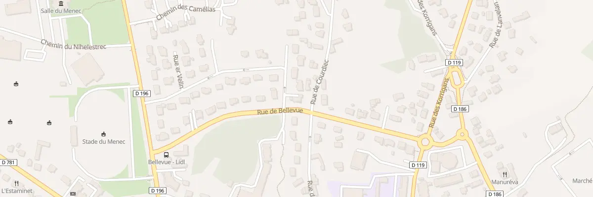Plan du 12 Rue de Bellevue à Carnac