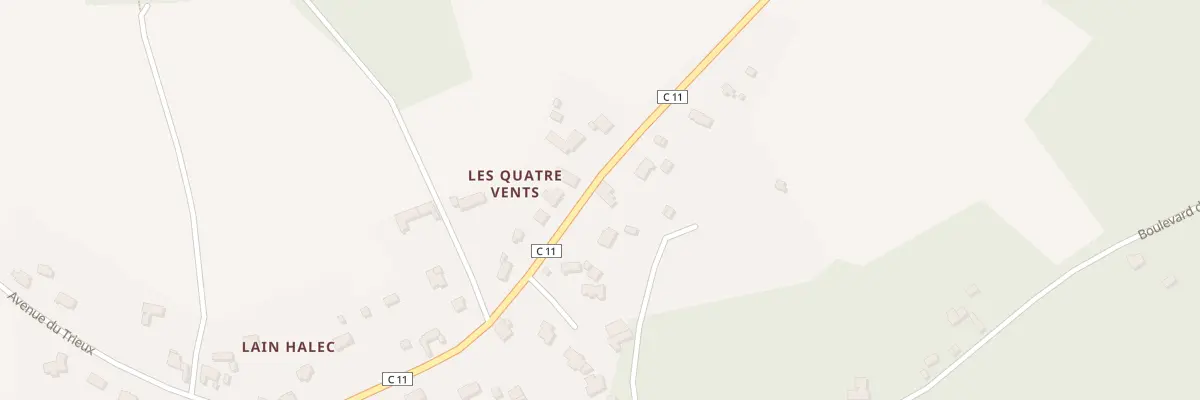 Plan du 6 Rte des Quatre Vents à Plourivo