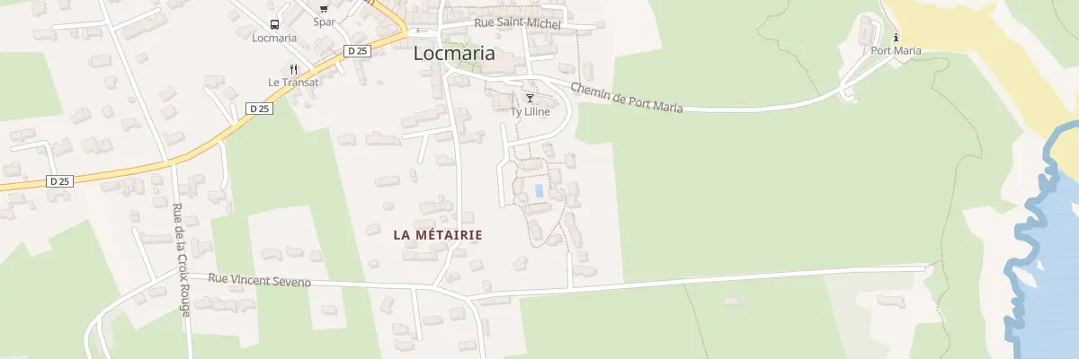 Plan du 34 Che de Port-Maria à Locmaria