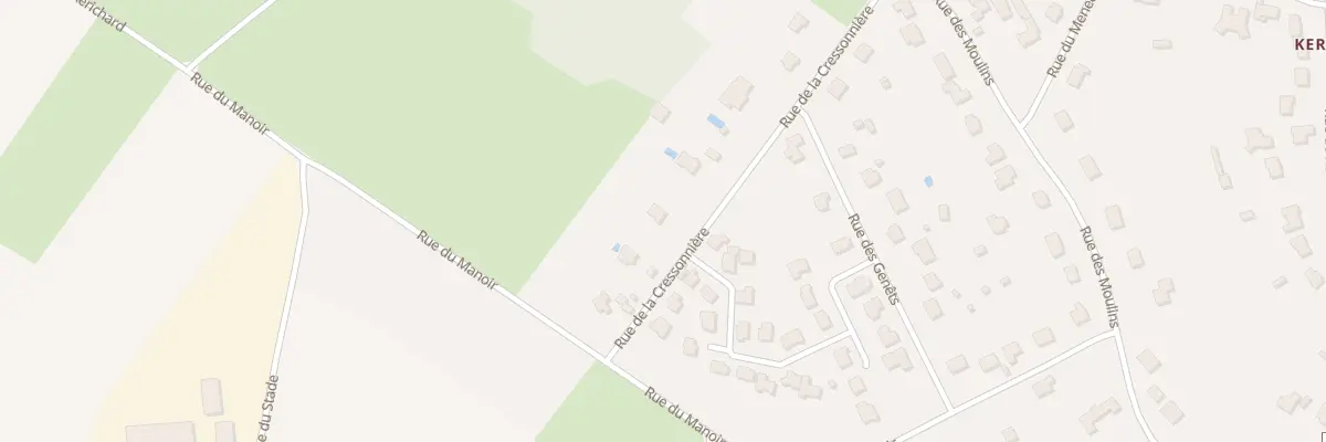 Plan du 12 Rue de la Cressonnière à Landaul