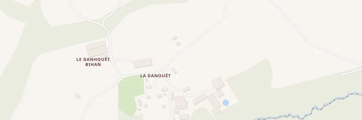 Plan du 2 Le Danhouët à Saint-Péver