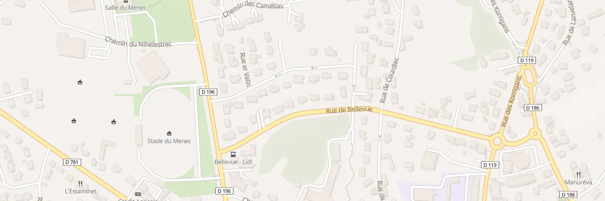 Plan du 18 Rue de Bellevue à Carnac