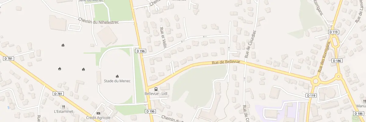 Plan du 22 Rue de Bellevue à Carnac