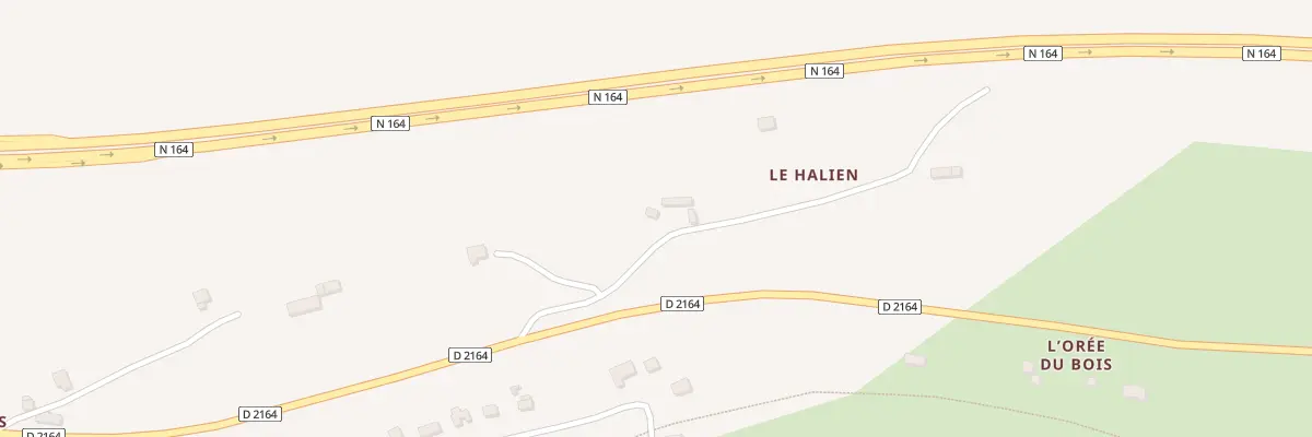 Plan du 3 Le Halien à Bon Repos sur Blavet