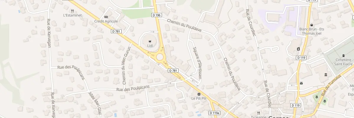 Plan du 40 Rue Saint Cornély à Carnac