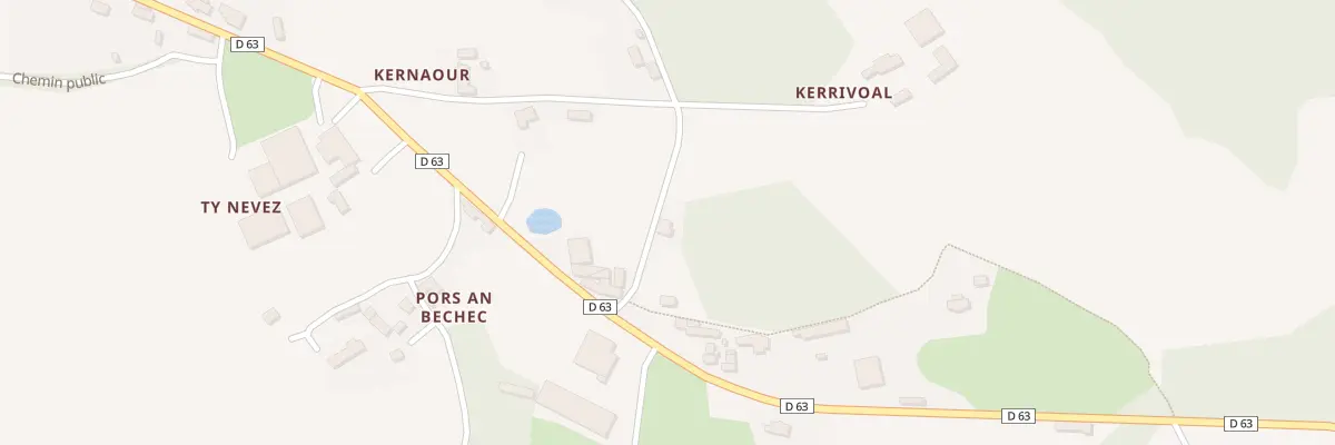 Plan du 18 Kernaour à Saint-Péver