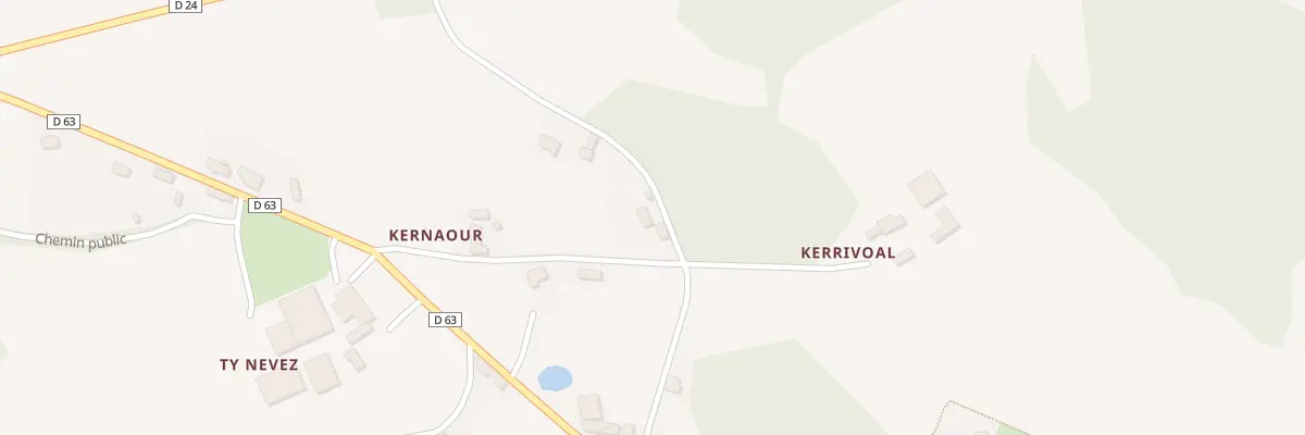 Plan du 11 Kernaour à Saint-Péver