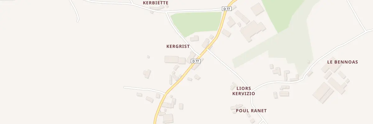 Plan du 4 Kergrist au Faouët