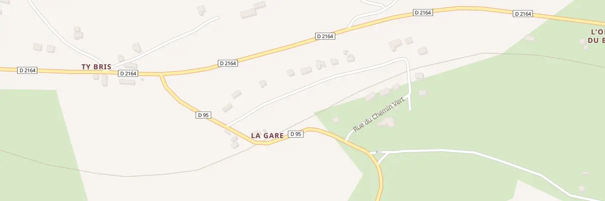 Plan du 2 Rue du Chemin Vert à Bon Repos sur Blavet
