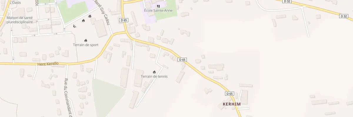 Plan du 14 Hent ar Baradoz à Pommerit-le-Vicomte
