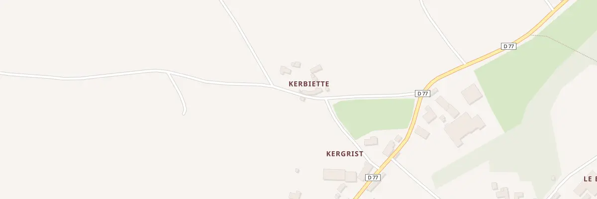 Plan du 1 Kerbiette au Faouët