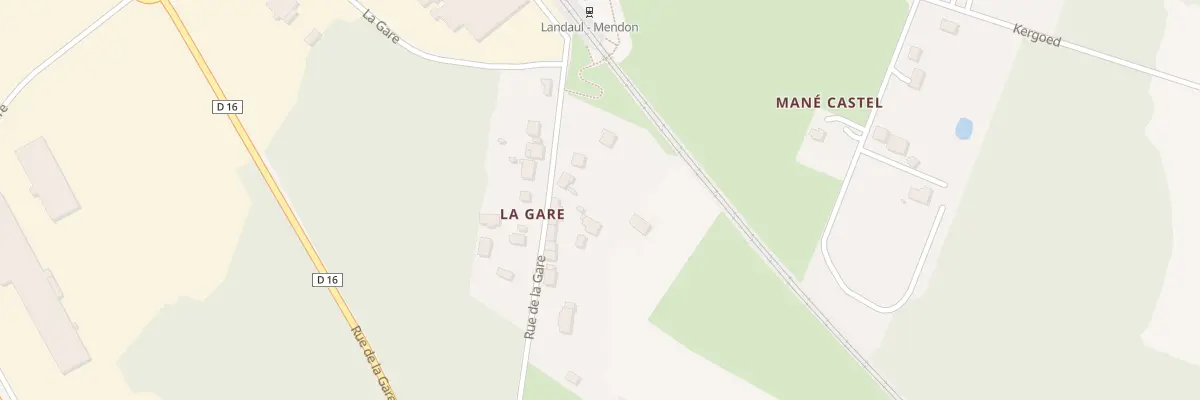 Plan du 5226 Rue de la Gare à Landaul