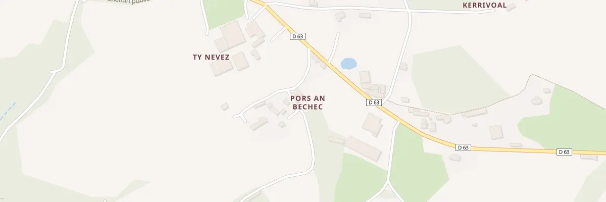 Plan du 2 Pors An Béchec à Saint-Péver