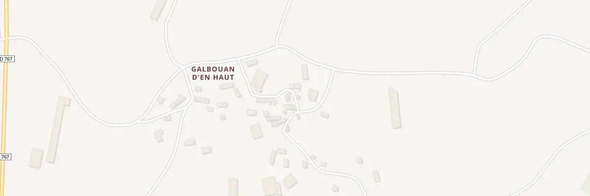 Plan du 7 Galbouan d’En Haut à Saint-Connan