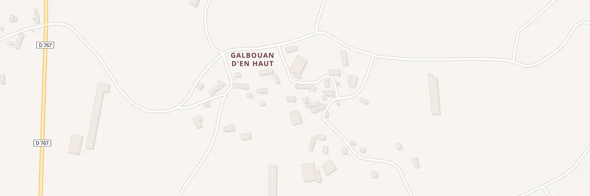 Plan du 6 Galbouan d’En Haut à Saint-Connan